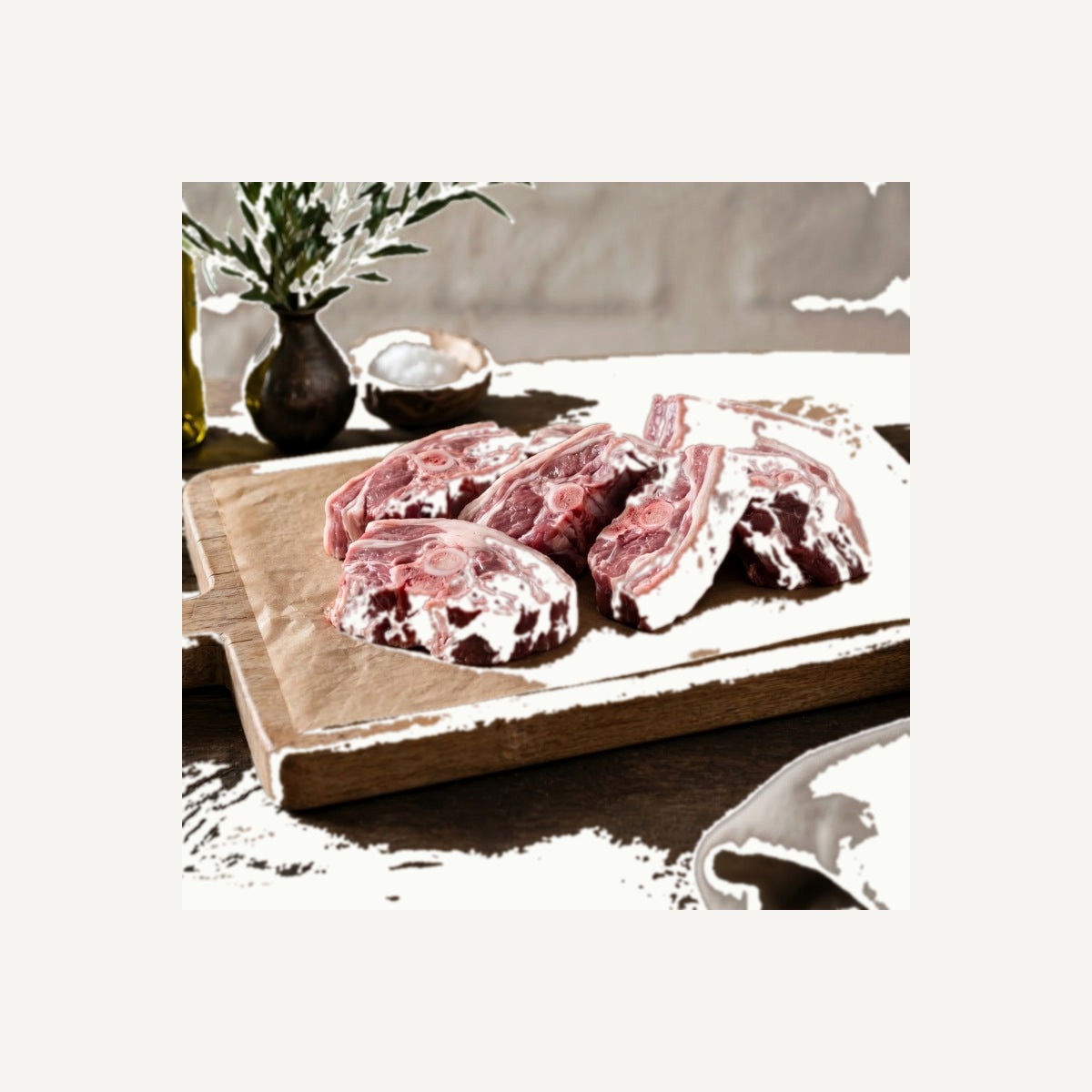 Raw Lamb Neck