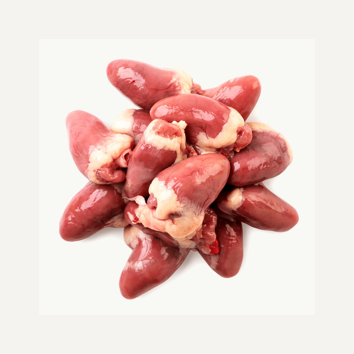 Raw Chicken Hearts