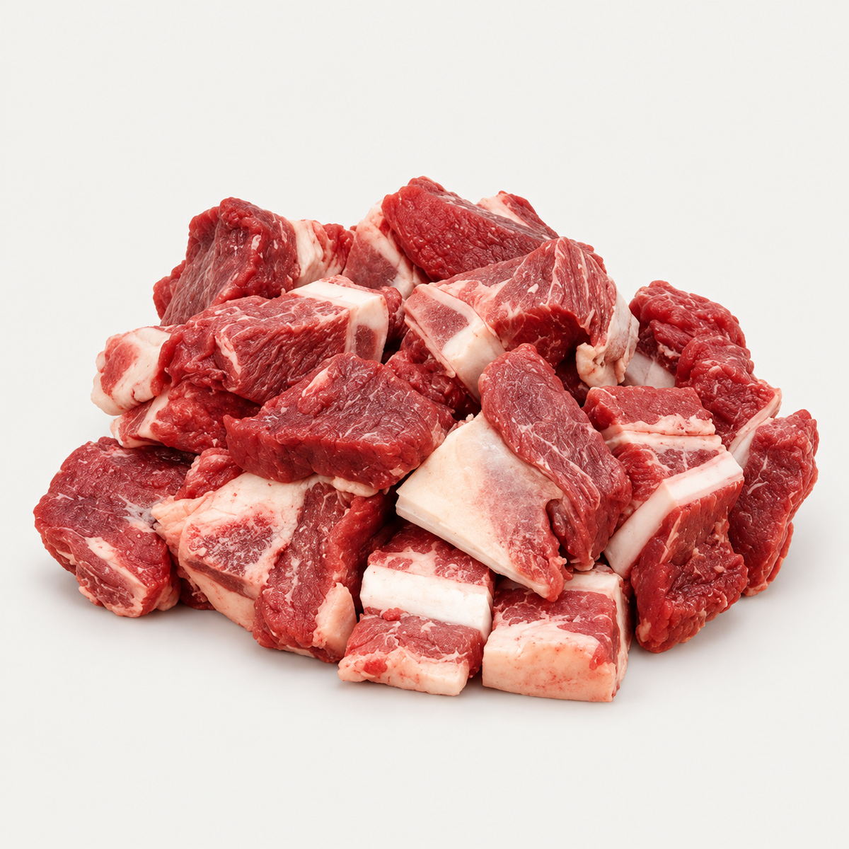 Raw Beef Bone-In Cubes