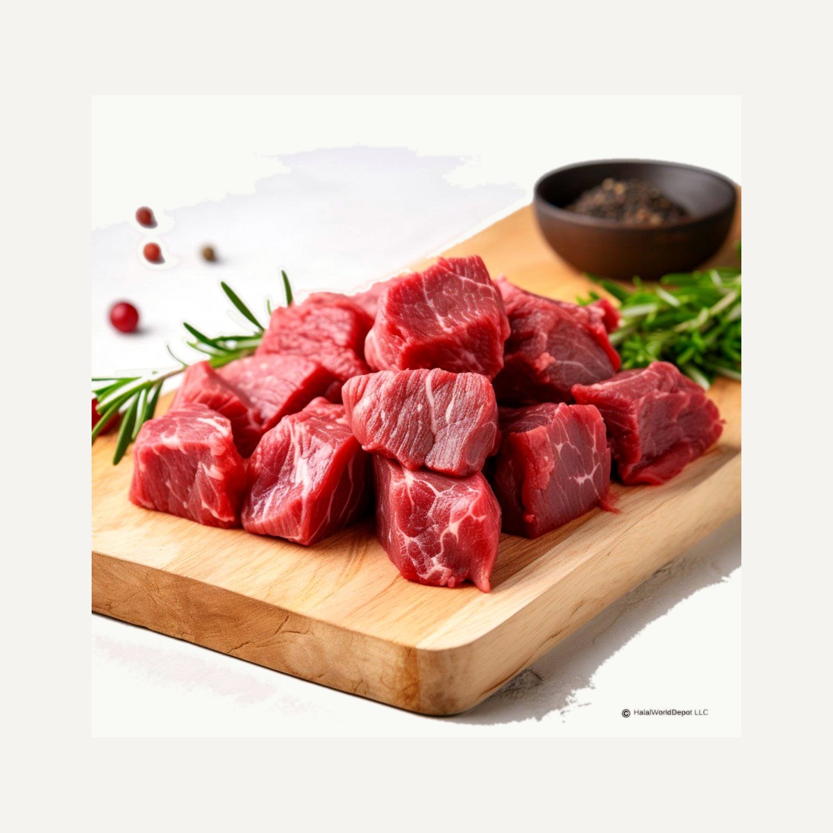 Raw Medium Veal Cubes
