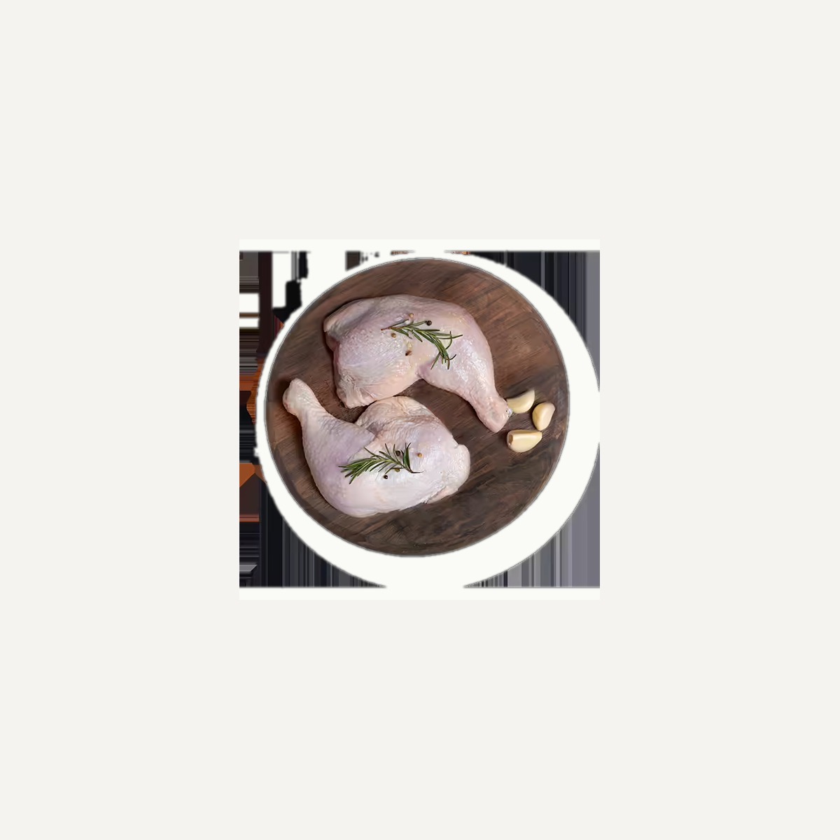 Raw Bone-In Skin-On Thighs