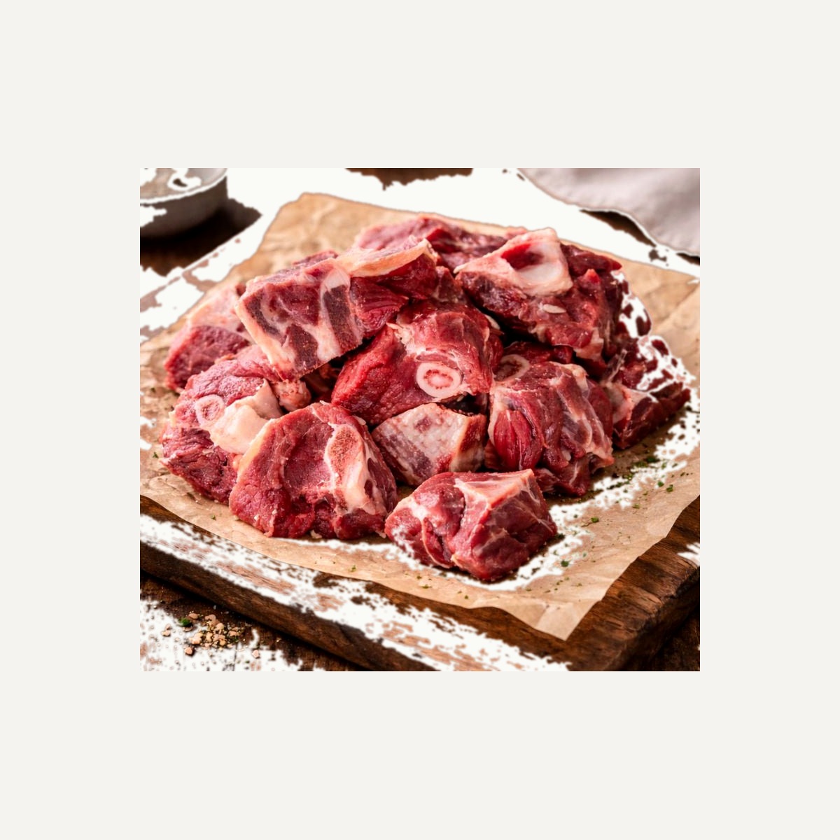 Raw Goat Stew — Bone-In