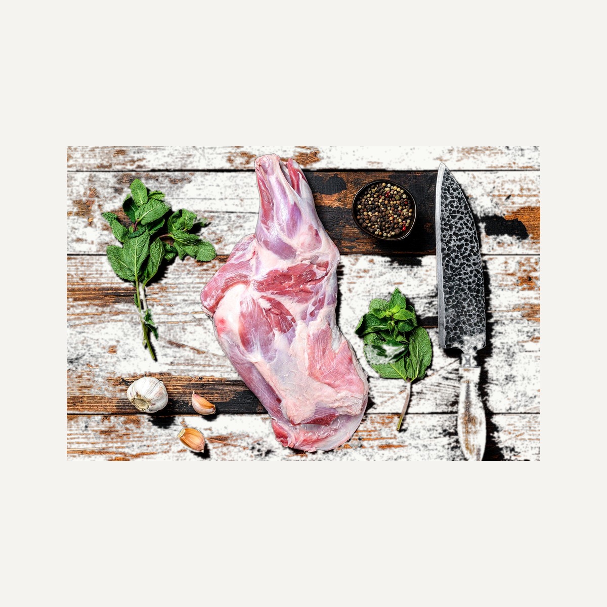 Raw Bone-In Goat Shoulder