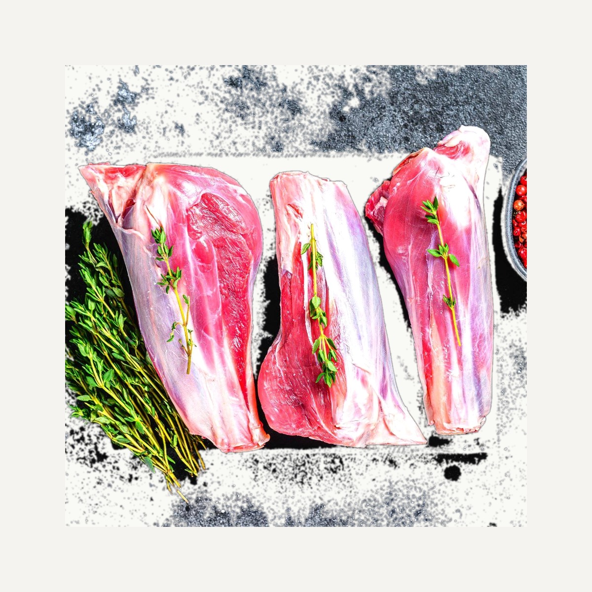 Raw Goat Shank